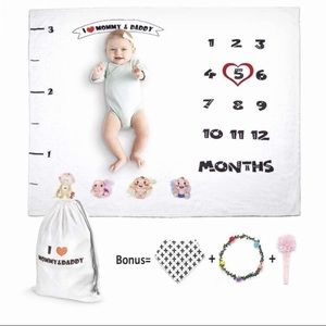 COPY - Organic Baby Milestone Blanket